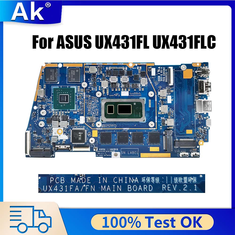 Sodimm Ddr4 - UX431FA UX431FNเมนบอร์ดสําหรับZenBook-14 UX431FAC UX431F UX431FCโน้ตบุ๊คเมนบอร์ด 4GB
