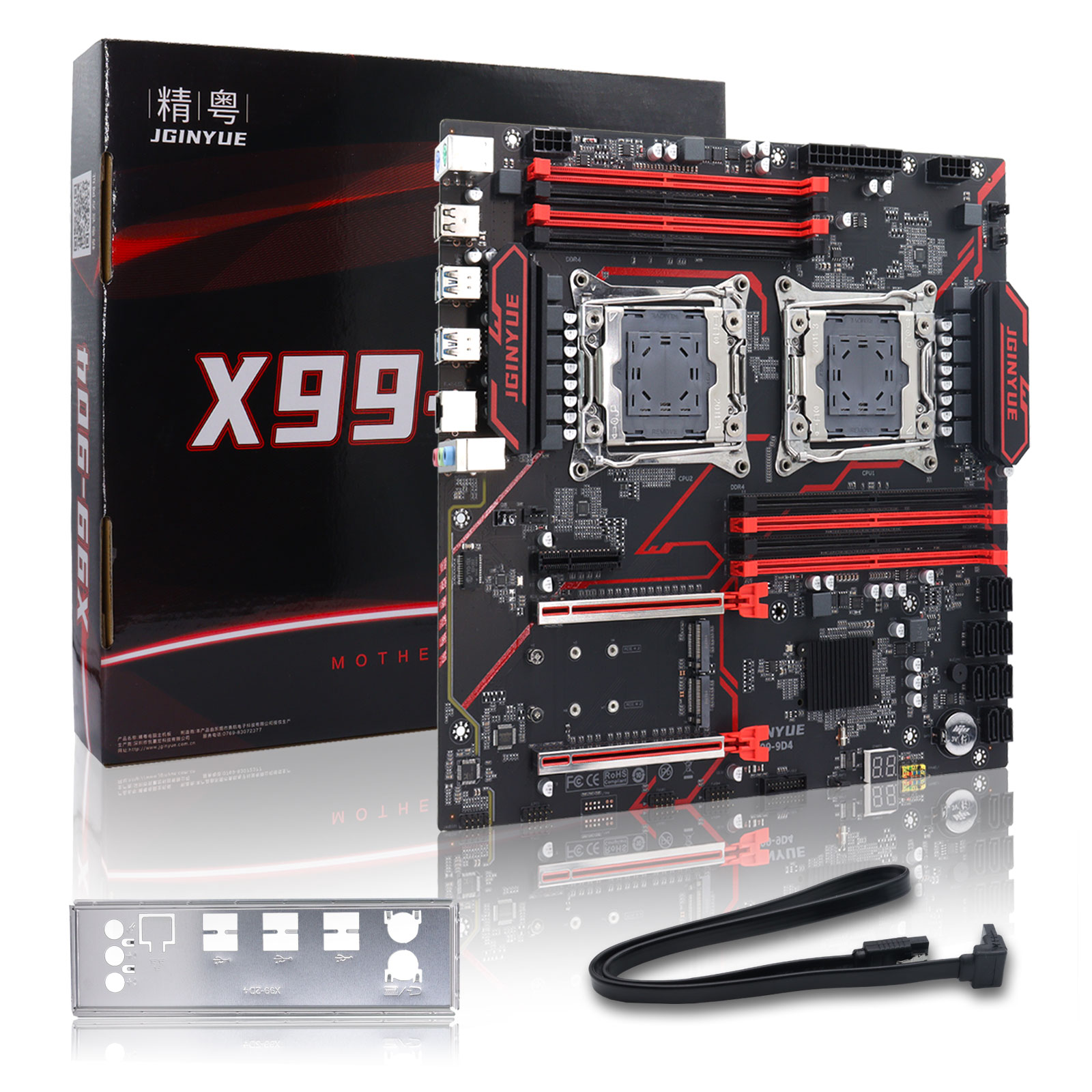 Ecc Ram Server - JGINYUE X99‑9D4 เมนบอร์ดเซิร์ฟเวอร์แบบ Dual LGA2011‑3 ขนาด