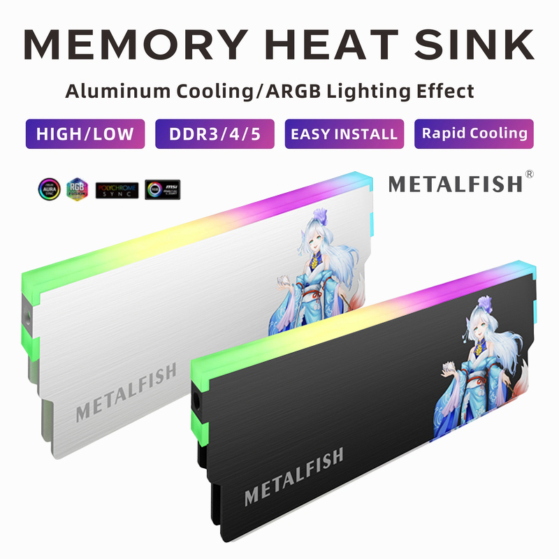 Ddr3 8Gb - METALFISH DRAM ฮีทซิงค์ 5 V-3PIN ARGB