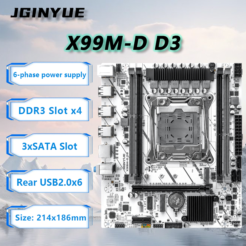 JGINYUE X99 เมนบอร์ด LGA2011-3 - Ecc Ram Server บทวิจารณ์และราคา