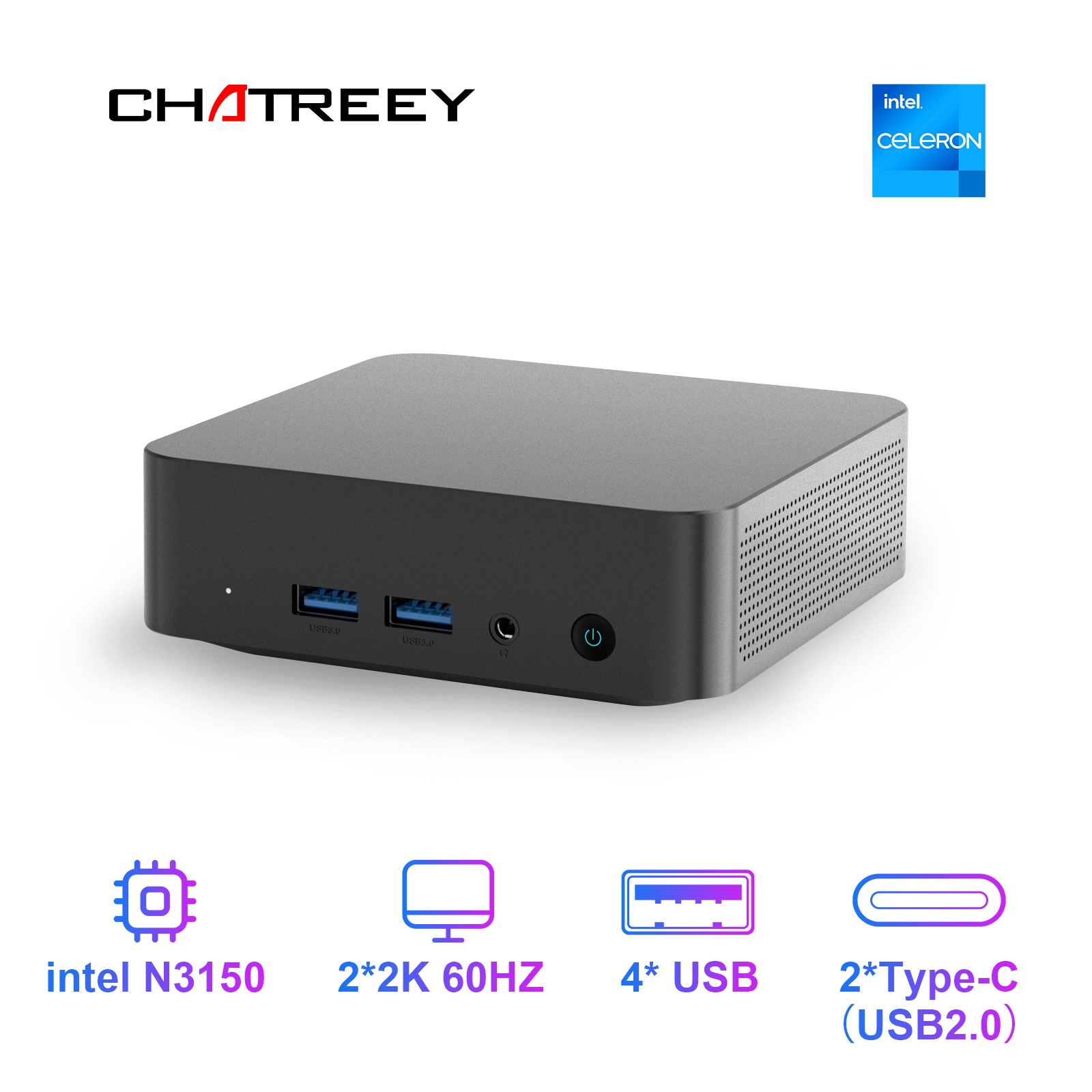 Chatreey มินิพีซี T9 N3150 DDR - Ddr3 8Gb บทวิจารณ์และราคา