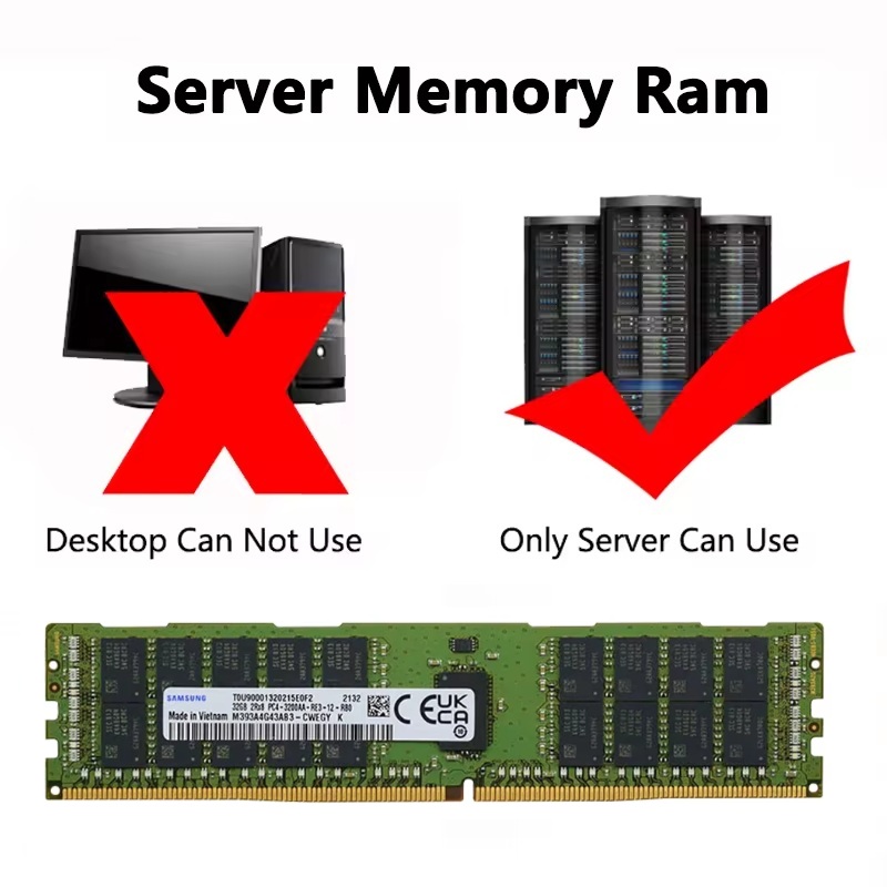 หน่วยความจำเซิร์ฟเวอร์ SAMSUNG - Ddr4 2400Mhz บทวิจารณ์และราคา